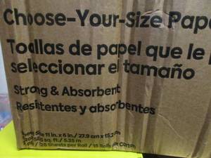 lot 90 image: Choose Your Size Paper Towels