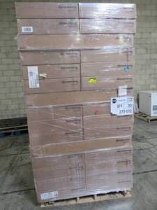 lot 103 image: Entire Pallet - 30 Cases - Armstrong Ceilings 48-in x 24-in Textured Contractor 10-Packs White Fissured 1516-in Drop Acoustic Panel Ceiling Tiles 942B