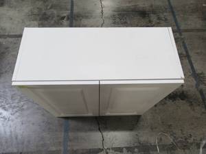 lot 112 image: Hampton Bay Benton Assembled 30x30x12 in. Wall Cabinet in White BT3030W-WH