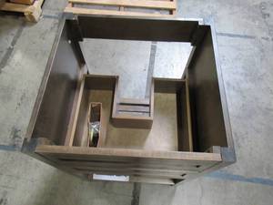 lot 121 image: Southern Enterprises 24 in. W x 22 in. D Bath Vanity in Weathered Brown - Cabinet Only - HD583846