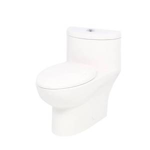 lot 202 image: American Standard Tofino Complete 1-piece 1.1 GPF Dual Flush Elongated Toilet in White, 2996C206.020