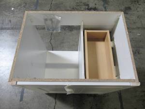 lot 134 image: Home Decorators Collection Westcourt 30 in. W x 21.69 in. D x 34.25 in. H Bath Vanity Cabinet Only in White WT30-WH