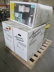 lot 235 image: WHOLESALE MIXED PALLET OF MISCELLANEOUS AMERICAN STANDARD TOILET PARTS