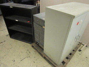WRIGHT LINE MULTI-DRAWER UNIT, METAL CABINET, SHELF UNIT