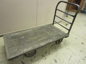WOOD CART, WITH REMOVABLE HANDLE