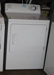 White GE Front Load Electric Dryer