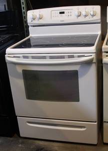 White Kenmore 5 Burner Flat Top Stove