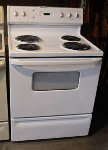 White Hotpoint Electric Stove