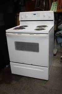 White Whirlpool Electric Stove