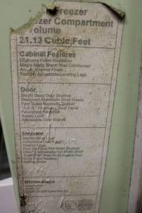 White Freezmaster Upright Freezer