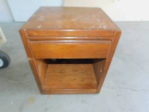 Wood End Table with Drawer