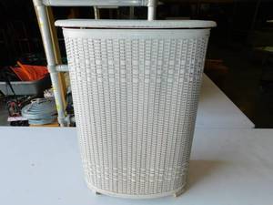 White Self Ventilating Clothes Hamper