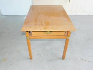Wood Coffee Table with Drawer