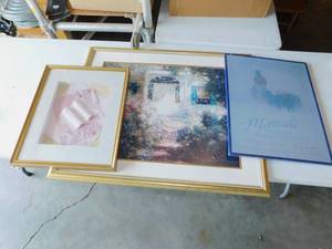 3 Framed Picture Wall Hangings