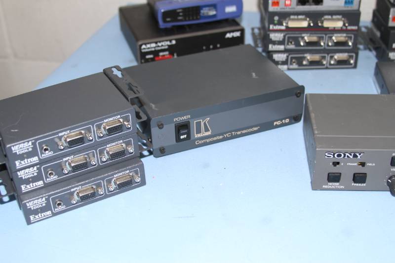 lot 73 image: Pro Audio  Video AV Computer Switcher Router Amplifier Miscellaneous Lot - Kramer, Extron & More