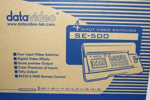 lot 54 image: DataVideo Data Video SE-500 Compact 4-Channel Analog SD Video Switcher