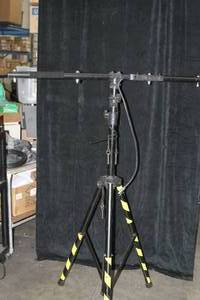 lot 62 image: Telescoping  Portable Pro Audio - Heavy Duty Tripod with AC Power & Light  Lighting Boom