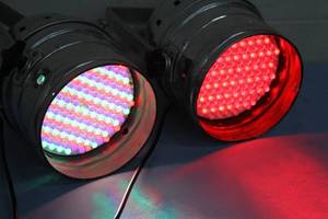lot 65 image: Pair of Aurora LED Stage  Theater Pro Lighting Lights