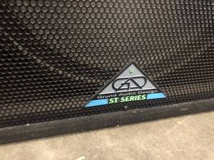 lot 37 image: Pair of Grund Audio Design ST Series Sound Reinforcement Speakers Model ST-15S