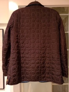 lot 48 image: Brown Quilted Coach Womens Jacket