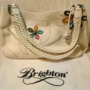 lot 47 image: Cream With Multi Color Flowers Brighton Handbag