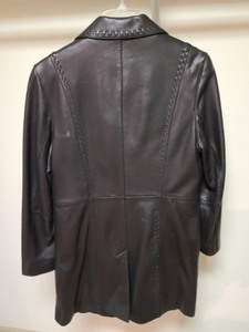 lot 78 image: Womens Tibor Full Length Black Leather Jacket