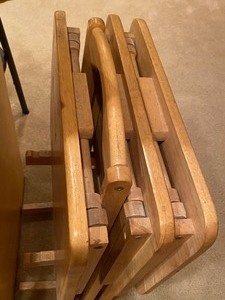 lot 70 image: Three TV Trays with Stand