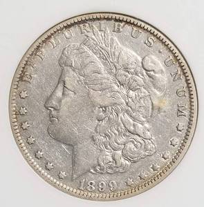 1899-O MICRO O MORGAN SILVER DOLLAR EF40 ANACS TOP 100