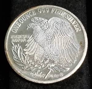 1 TROY OZ. .999 FINE SILVER SAINT GAUDENS DESIGN