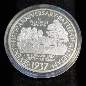 STERLING SILVER MCCLELLAN LEE ROUND (33.8g .925) MELT  1oz Pure Silver