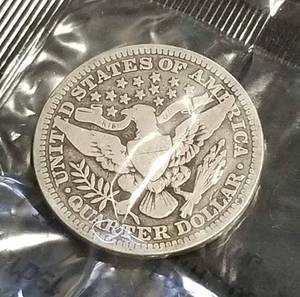 1914 BARBER SILVER QUARTER