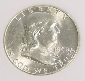 1960 FRANKLIN HALF DOLLAR MS65 NNC