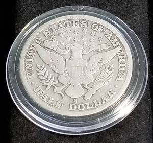 1905-S BARBER HALF DOLLAR IN AIRTITE