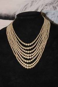 lot 51 image: Gorgeous Vintage 8 Strand Pearl Necklace
