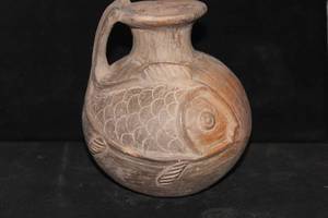 lot 32 image: Ancient Judean Terracotta Jug From Israel