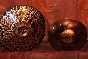lot 90 image: Two Decorative Glass Bowls
