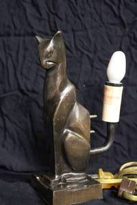 lot 8 image: Egyptian Bastet Cat Lamp