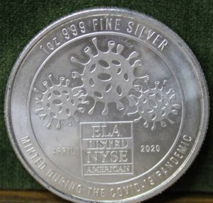 lot 14 image: 1 Troy Ounce Covid-19 Collectible Coin