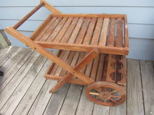 Wooden Garden Cart
