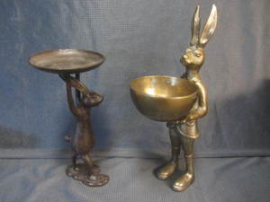 Rabbit Candle Stand & Bowl