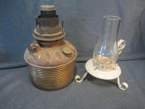 Finger Candle Stand, Oil Pot