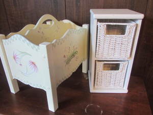 Wicker Shelf, Magazine Stand