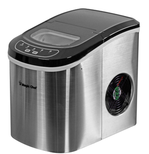 MAGIC CHEF 27lb-Capacity Ice Maker (Stainless)