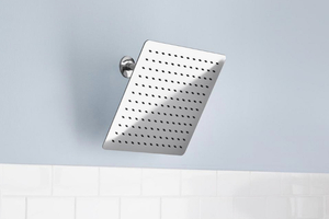 GLACIER BAY Modern 1-Spray 12 in. Single Ceiling Mount Fixed Shower Head in Chrome