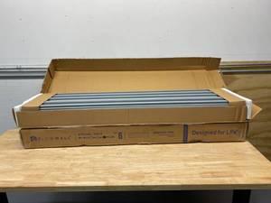 FLOW WALL Lot of Two boxes of Modular Garage Wall Storage Panels in Silver (each box contains Six 4 Panels