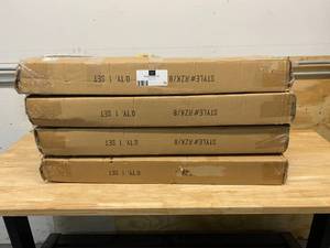 ULINE Lot of 4-  Standard Rolling Z-Rack in Black