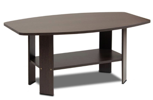FURINNO Simple Design Dark Brown Coffee Table