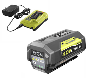RYOBI 40-Volt Lithium-Ion 4.0 Ah Battery and Charger