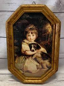 lot 7 image: Vintage Antique Italian Art 9 x 14