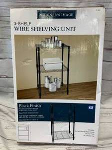 lot 18 image: New in Box 3 Wire Shelving Unit